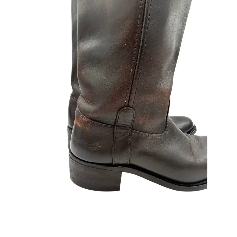 VTG CAMPUS BOOT Rio Grande Square Toe Western Brown  Leather Men's Size 8 D